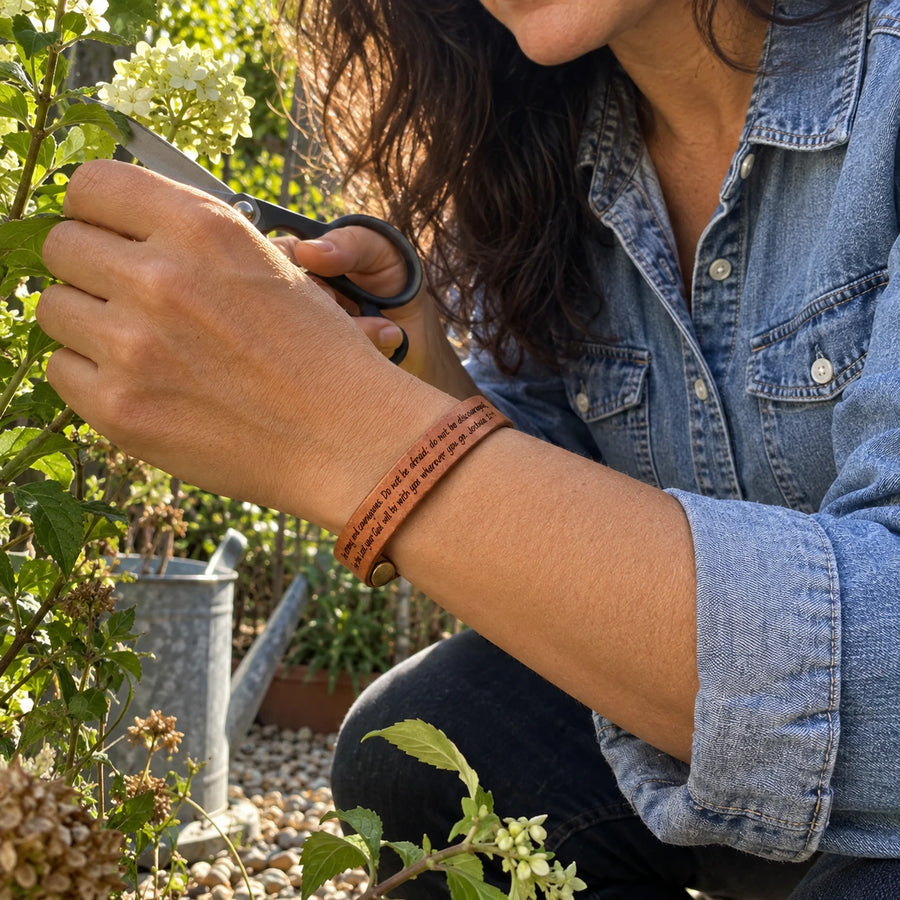 His Word Bracelet styled with other pieces
