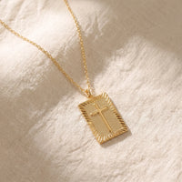 First Blessing, a sealed 18K gold pendant necklace, a keepsake gift for baptism