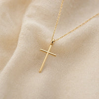 Her First Prayer, a sealed 18K gold cross necklace, a keepsake gift for First Communion