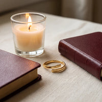 Trust God Ring, a sealed 18K gold engraved ring, a keepsake gift for Confirmation