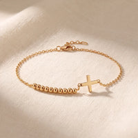Rosary Bracelet, a sealed 18K gold rosary bracelet, a keepsake gift for prayer