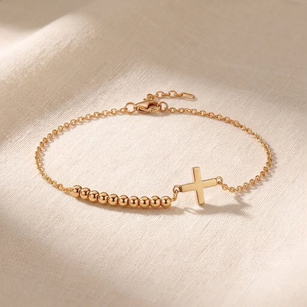 Rosary Bracelet, a sealed 18K gold rosary bracelet, a keepsake gift for prayer