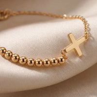 Rosary Bracelet, a sealed 18K gold rosary bracelet, a keepsake gift for prayer