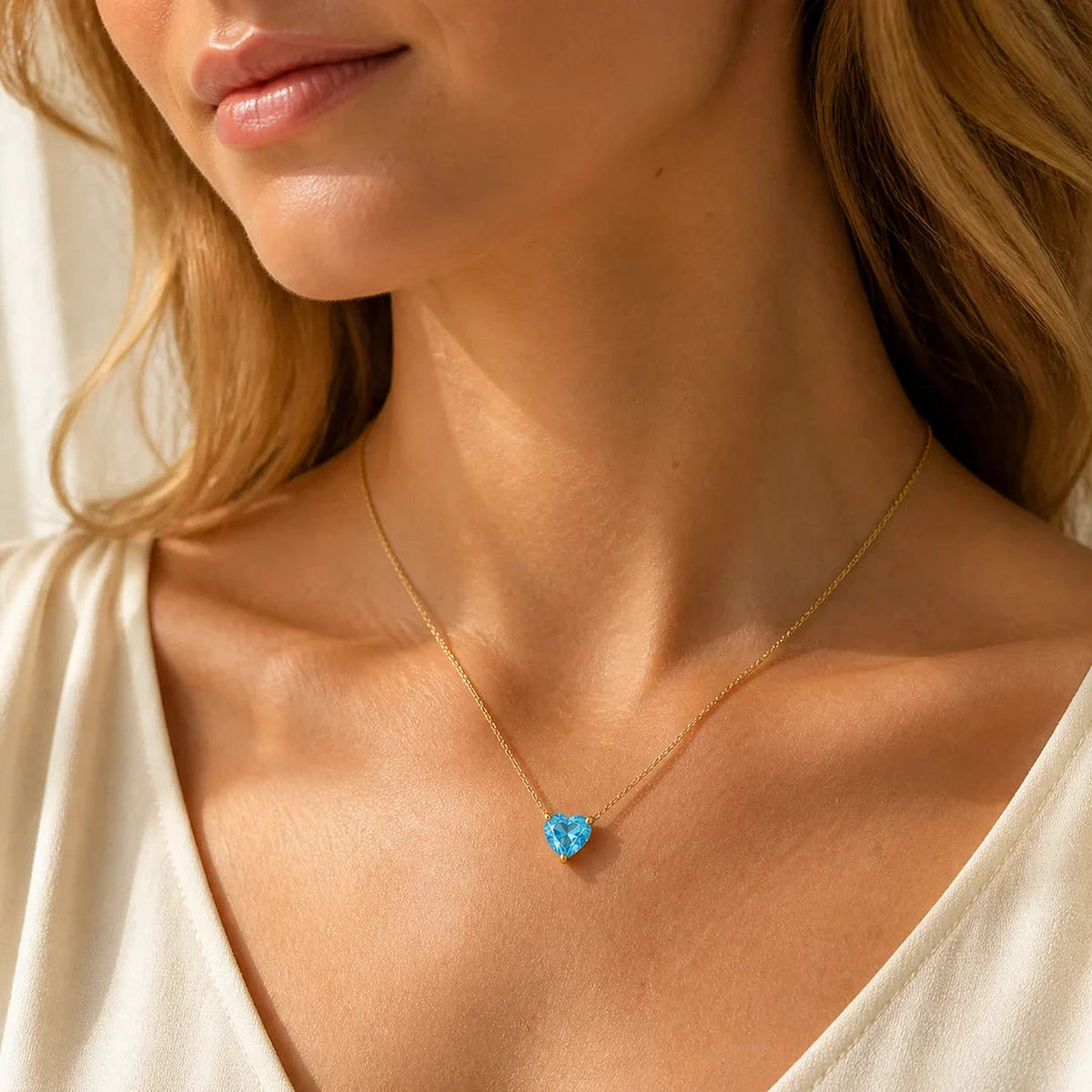 Amada Q4 lifestyle | Birthstone Heart Necklace