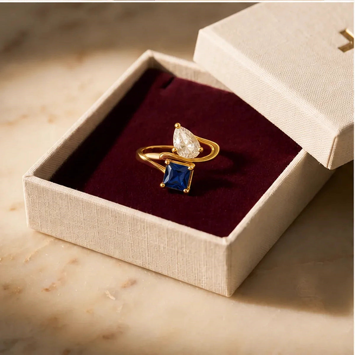 Amada | Faith Birthstone Ring | gift box presentation | cycle 3