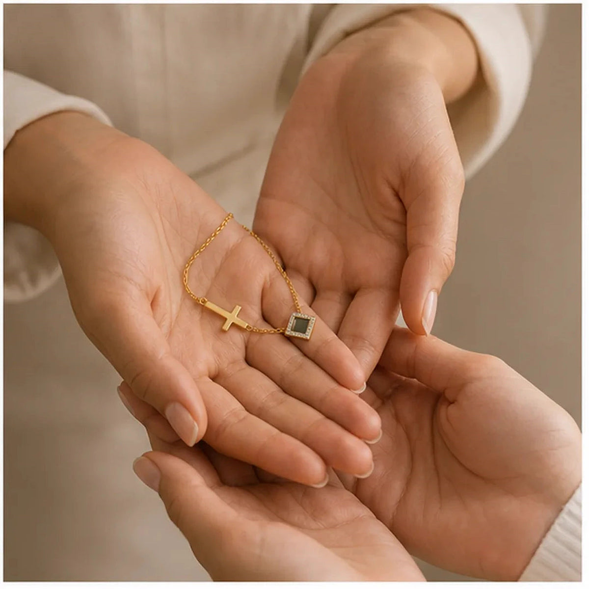 Amada | Faith Cross Necklace | meaningful gift moment | cycle 3