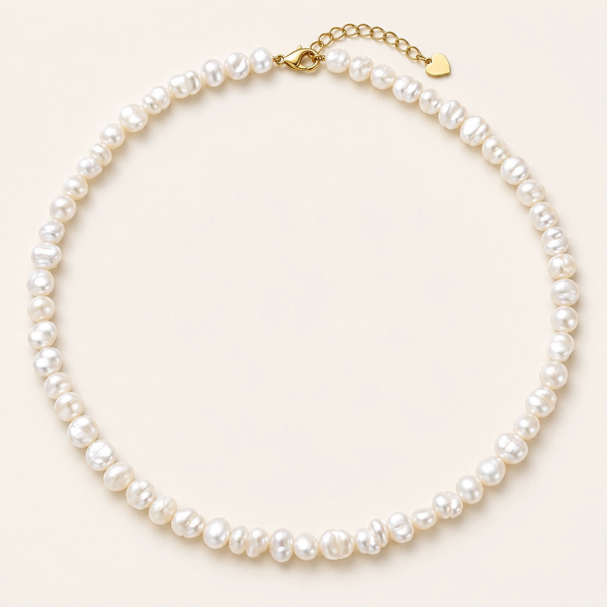Faux Pearl Strand Necklace worn and styled