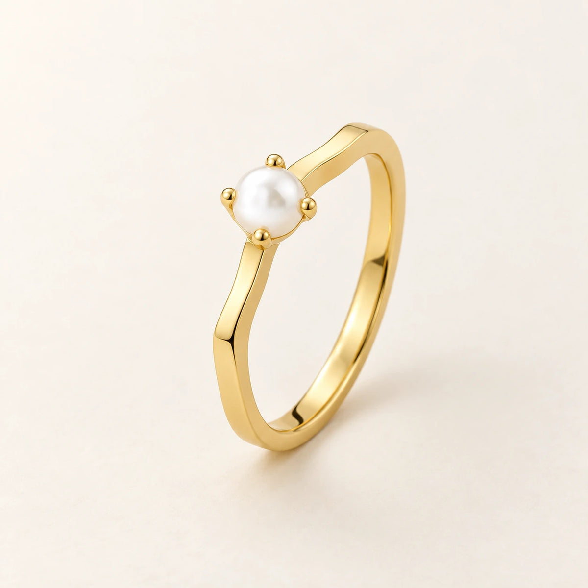 Grace Faux Pearl Ring, shown on its own