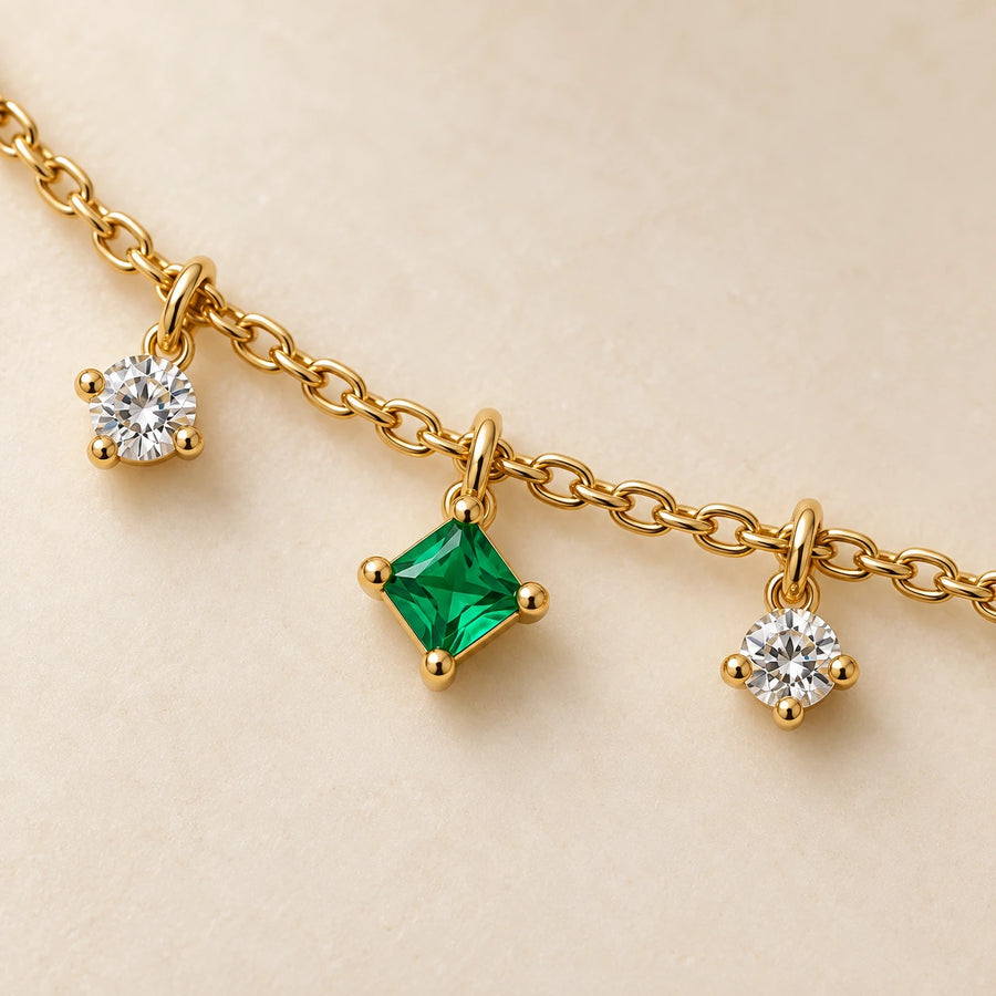 Close detail of Her Family Necklace