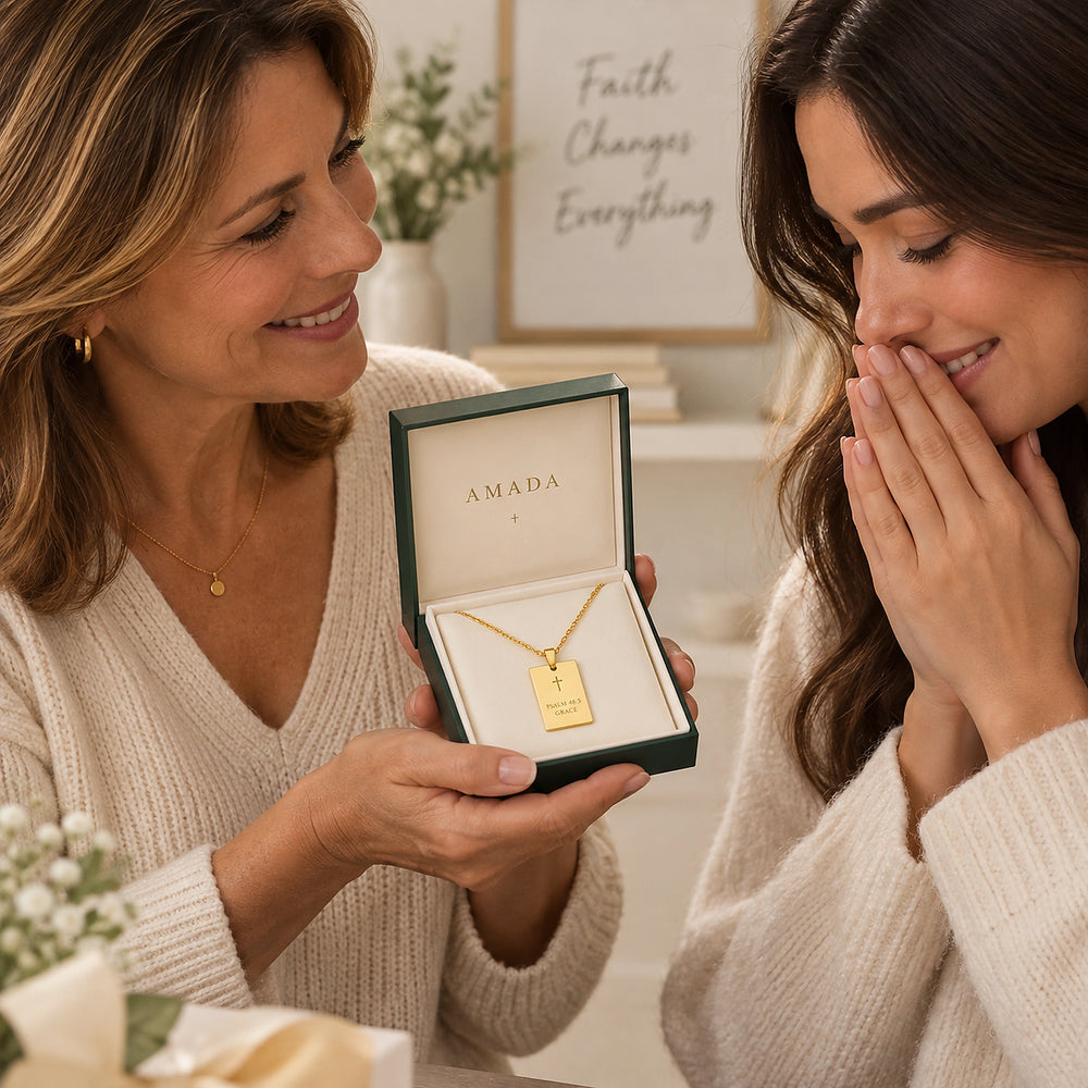 His Promise Necklace, worn and styled