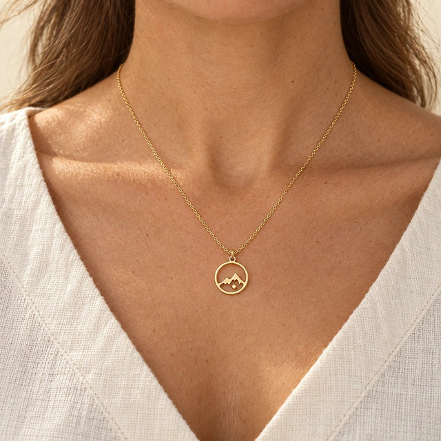 Mustard Seed Necklace worn