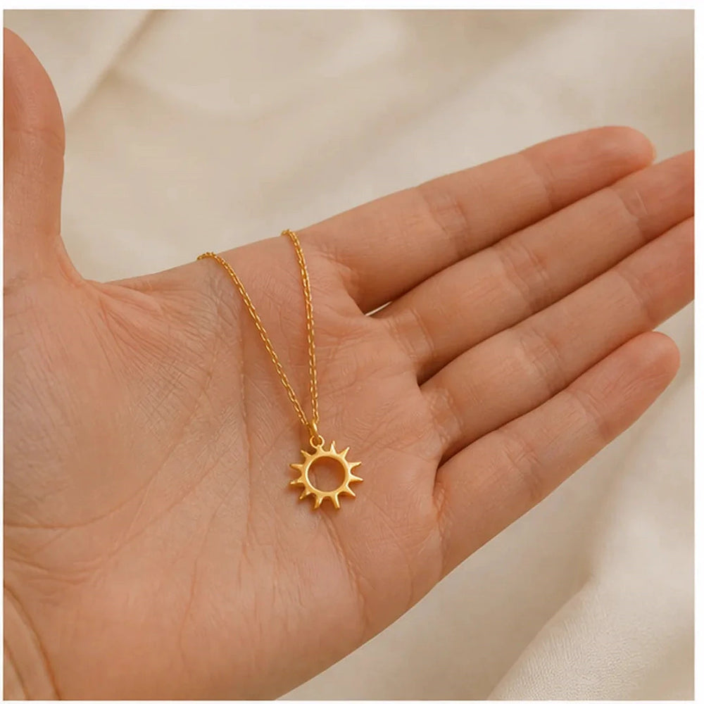 Radiant Sun Pendant, worn and styled