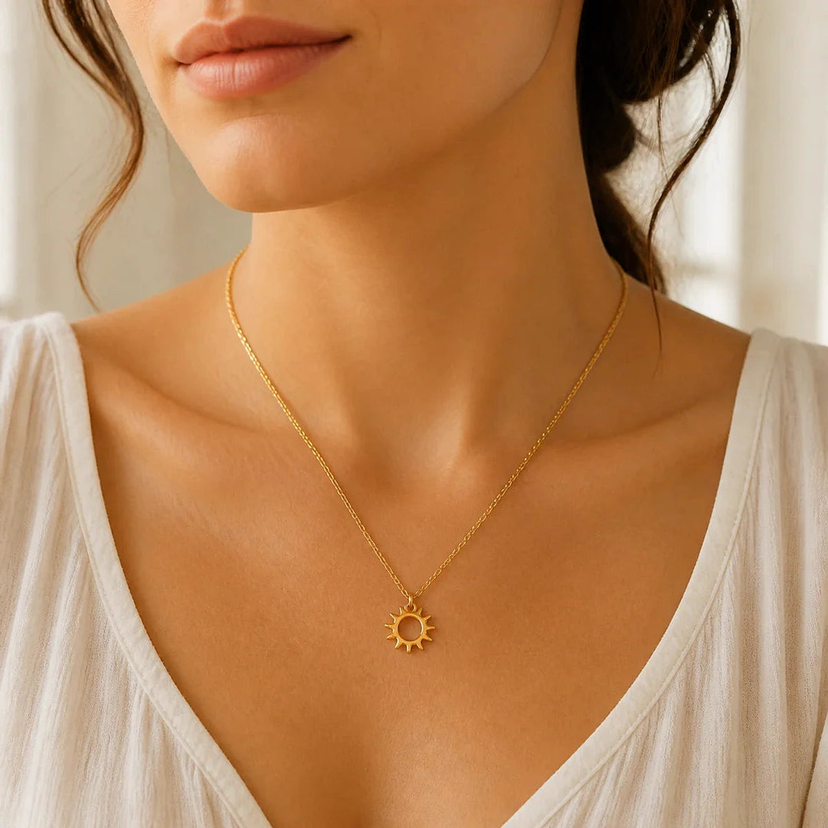 Amada Q4 lifestyle | Radiant Sun Pendant