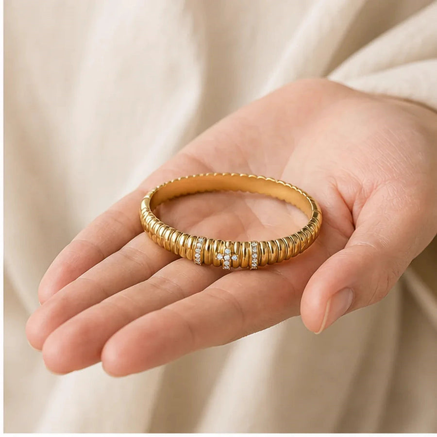 Royal Cross Bangle shown for scale