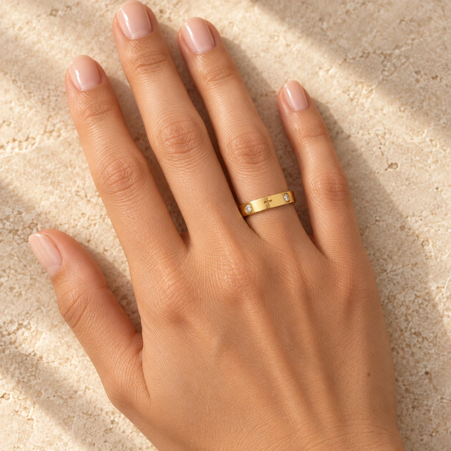The Cross Ring shown for scale