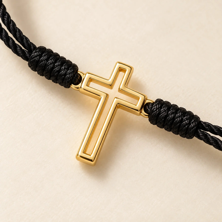Close detail of The Faith Bracelet