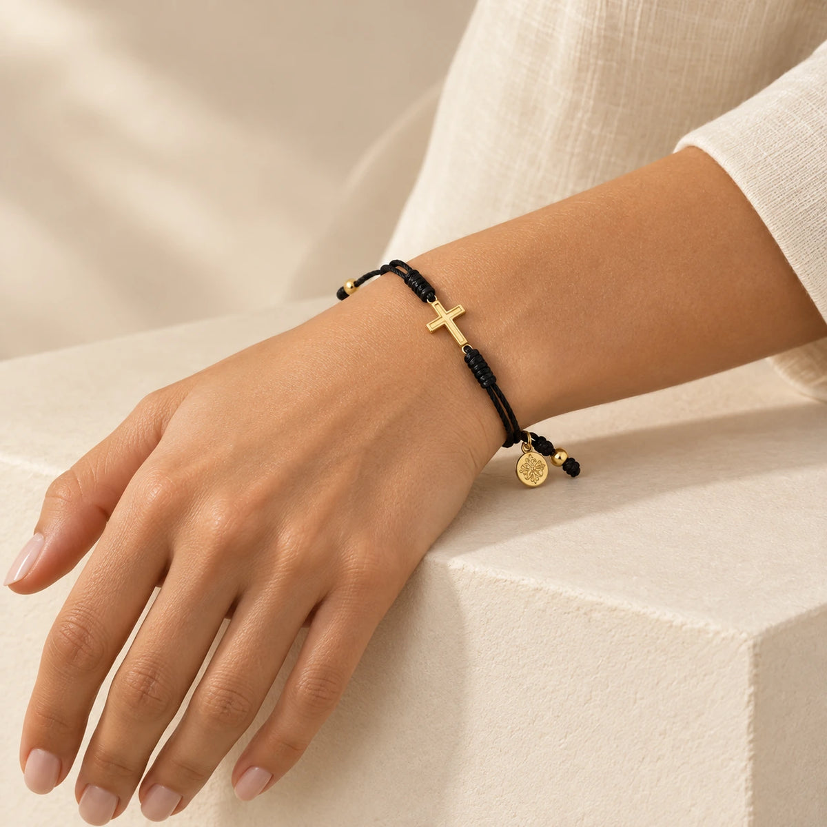 The Faith Bracelet worn and styled