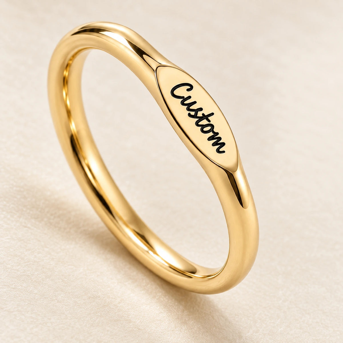 Close detail of The Initial Ring
