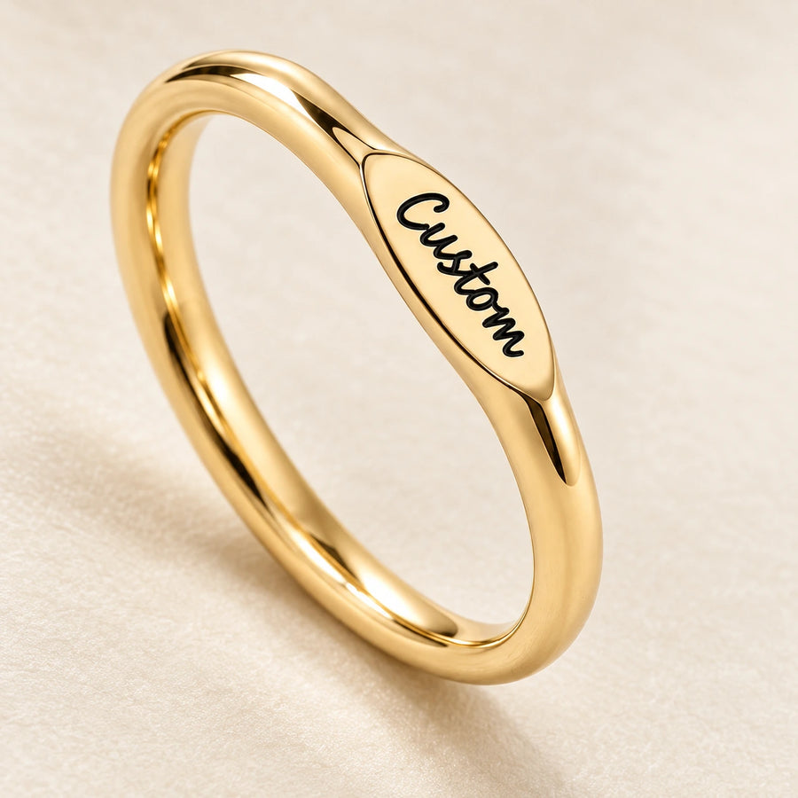 Close detail of The Initial Ring