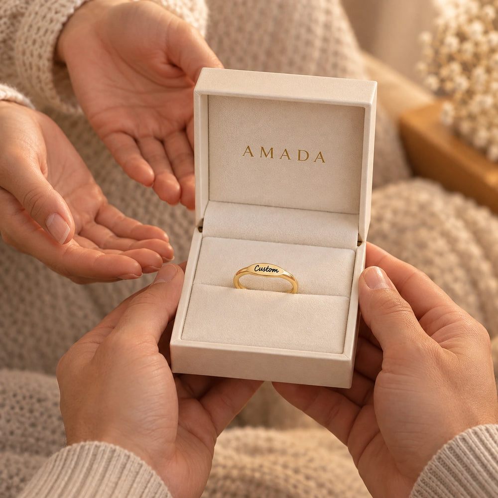 The Initial Ring, worn and styled