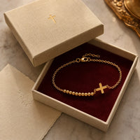 Rosary Bracelet, a sealed 18K gold rosary bracelet, a keepsake gift for prayer