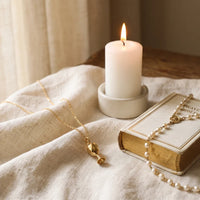 Chalice, a sealed 18K gold chalice pendant necklace, a keepsake gift for First Communion