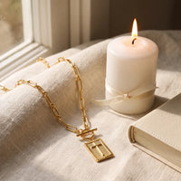 Chosen, a sealed 18K gold pendant necklace, a keepsake gift for Confirmation