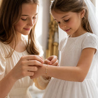 Communion Bracelet, a sealed 18K gold bracelet, a keepsake gift for First Communion