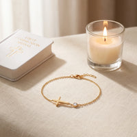 Communion Bracelet, a sealed 18K gold bracelet, a keepsake gift for First Communion