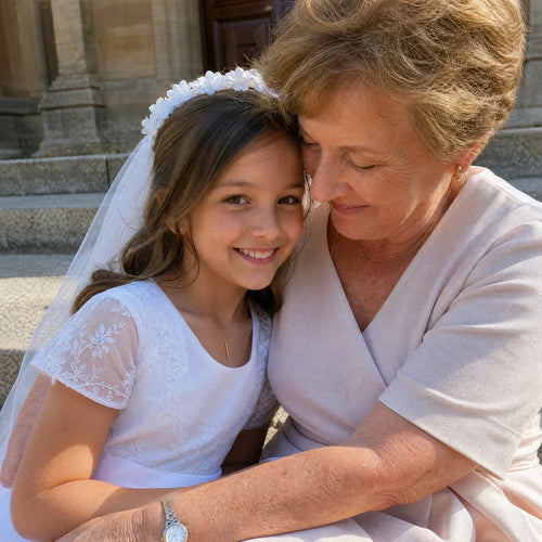 Her First Prayer being given as a gift, photographed by a customer