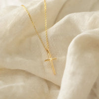 Her First Prayer, a sealed 18K gold cross necklace, a keepsake gift for First Communion