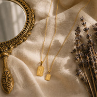 Mother & Daughter, two matching sealed 18K gold necklaces, a keepsake gift for mother and daughter