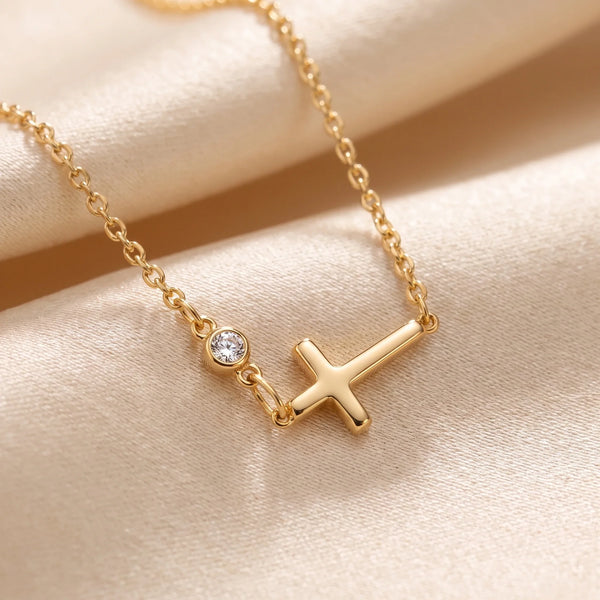 Sisters, two matching sealed 18K gold necklaces, a keepsake gift for sisters