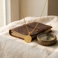 St. Benedict Shield, a sealed 18K gold St. Benedict medal necklace, a keepsake gift for protection