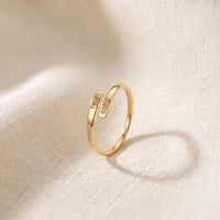 Trust God Ring, a sealed 18K gold engraved ring, a keepsake gift for Confirmation